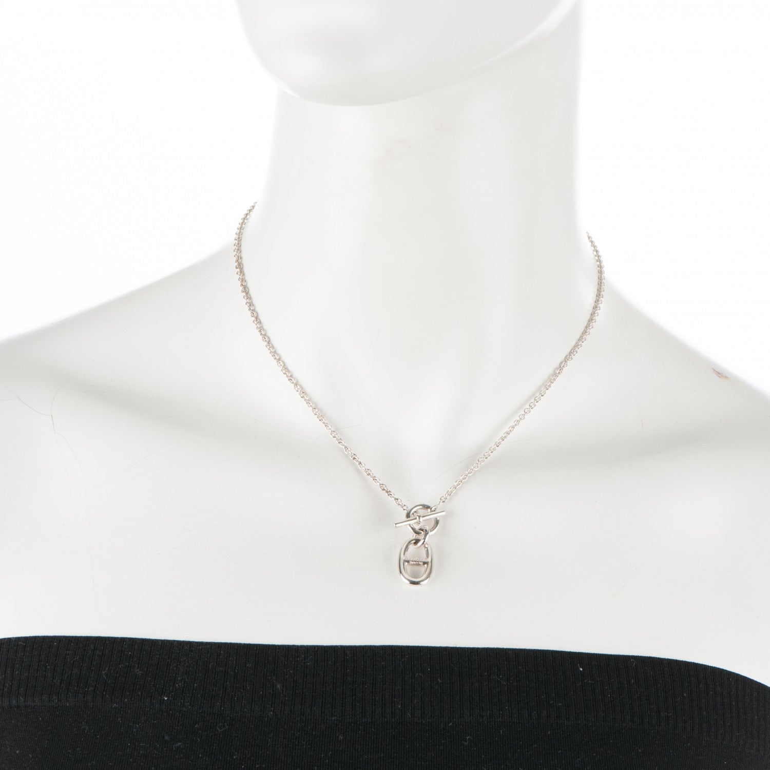 Hermes Sterling Silver Amulette Chaine d'Ancre Necklace 2 of 4