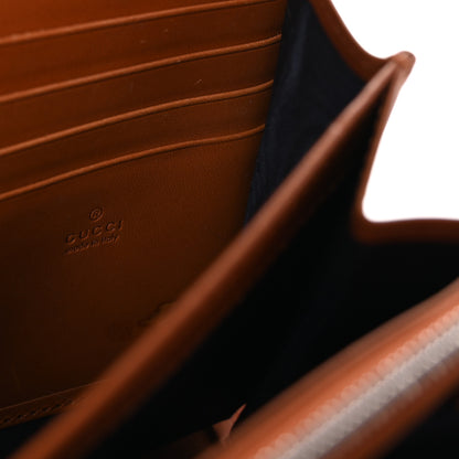 Gucci Loden Fabric Cuoio Harness Web Mini Dionysus Chain Wallet Underwood Harness Brown 6 of 10