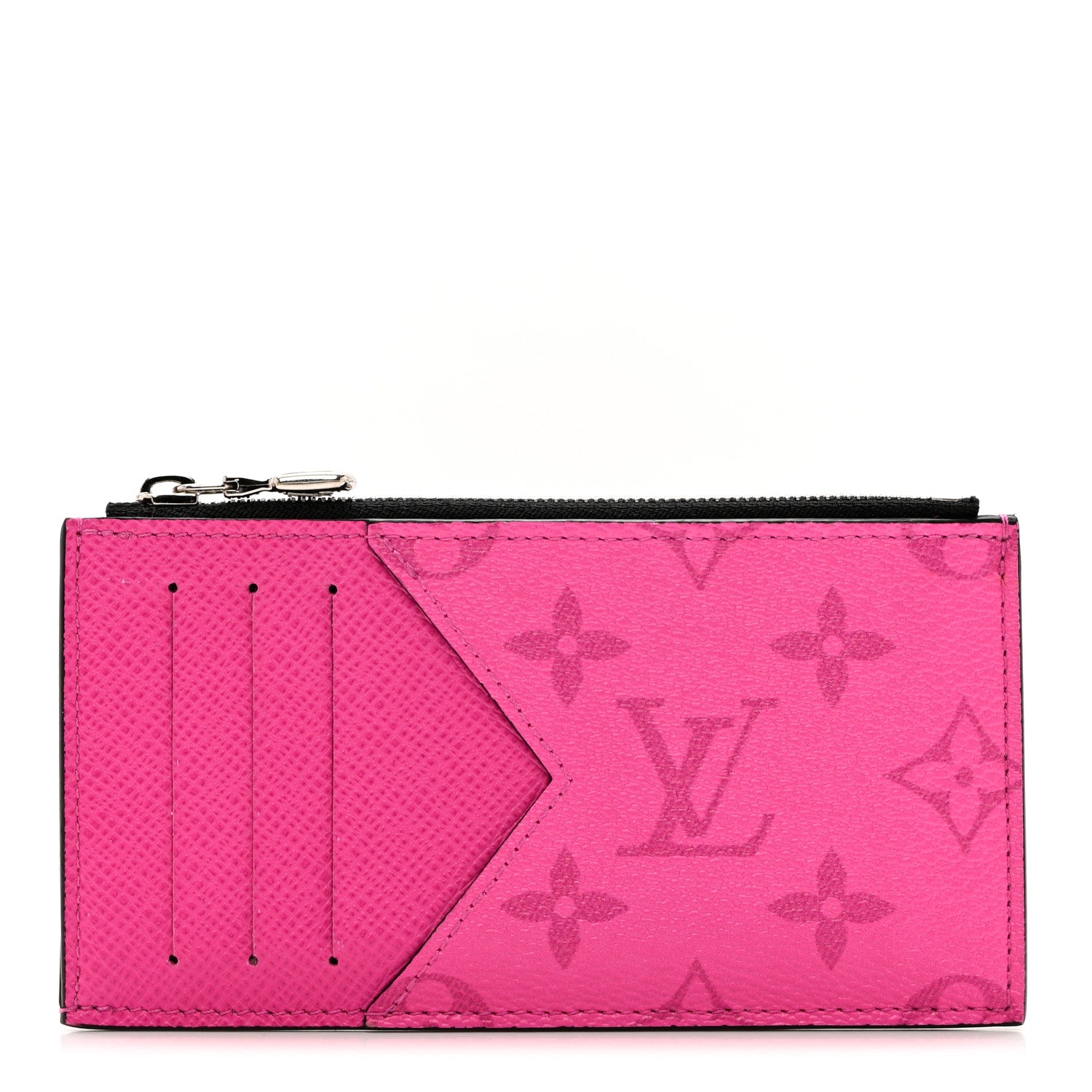 Louis Vuitton Taigarama Coin Card Holder Fuchsia 1 of 10