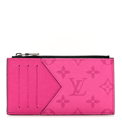 Louis Vuitton Taigarama Coin Card Holder Fuchsia 1 of 10