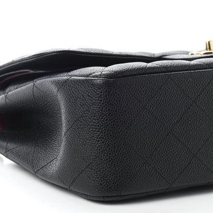 Chanel Caviar Quilted Jumbo Double Flap Black 8 of 9