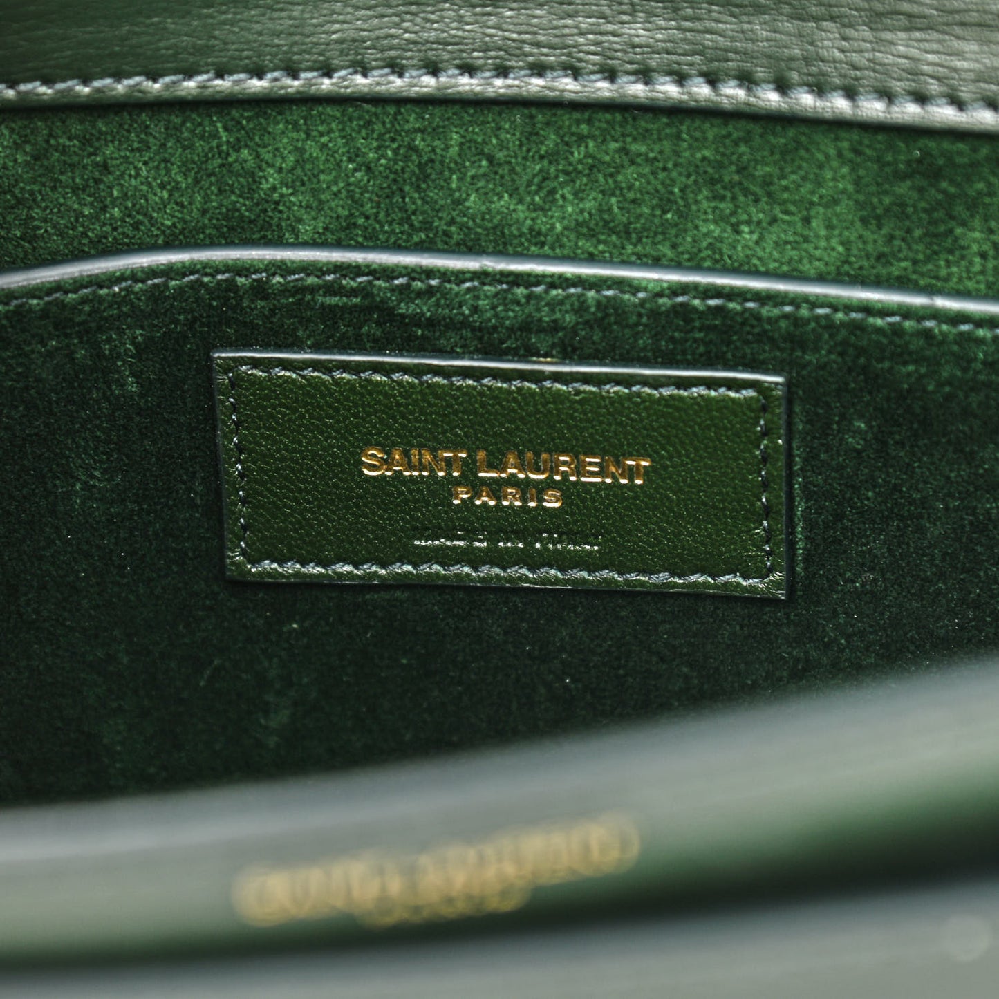 Calfskin Medium Monogram Sunset New Vert Fonce