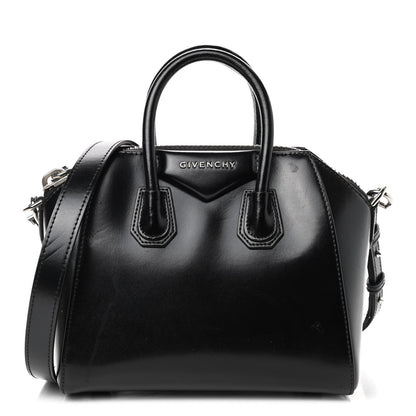 Givenchy Shiny Lord Calfskin Mini Antigona Black 1 of 10
