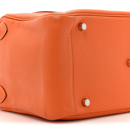 Hermes Taurillon Clemence Lindy 30 Orange 8 of 13