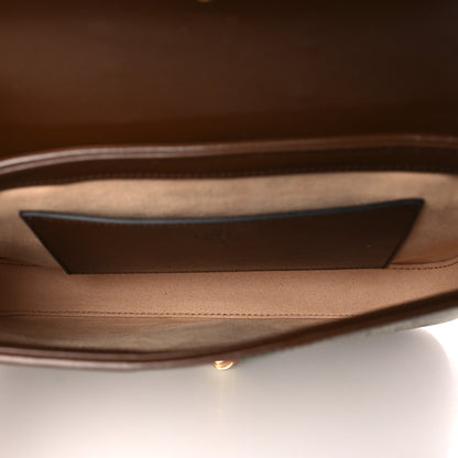 Gucci GG Supreme Monogram Azalea Calfskin Web Jackie 1961 Belt Bag 100 40 Beige Ebony Brown Sugar 5 of 9