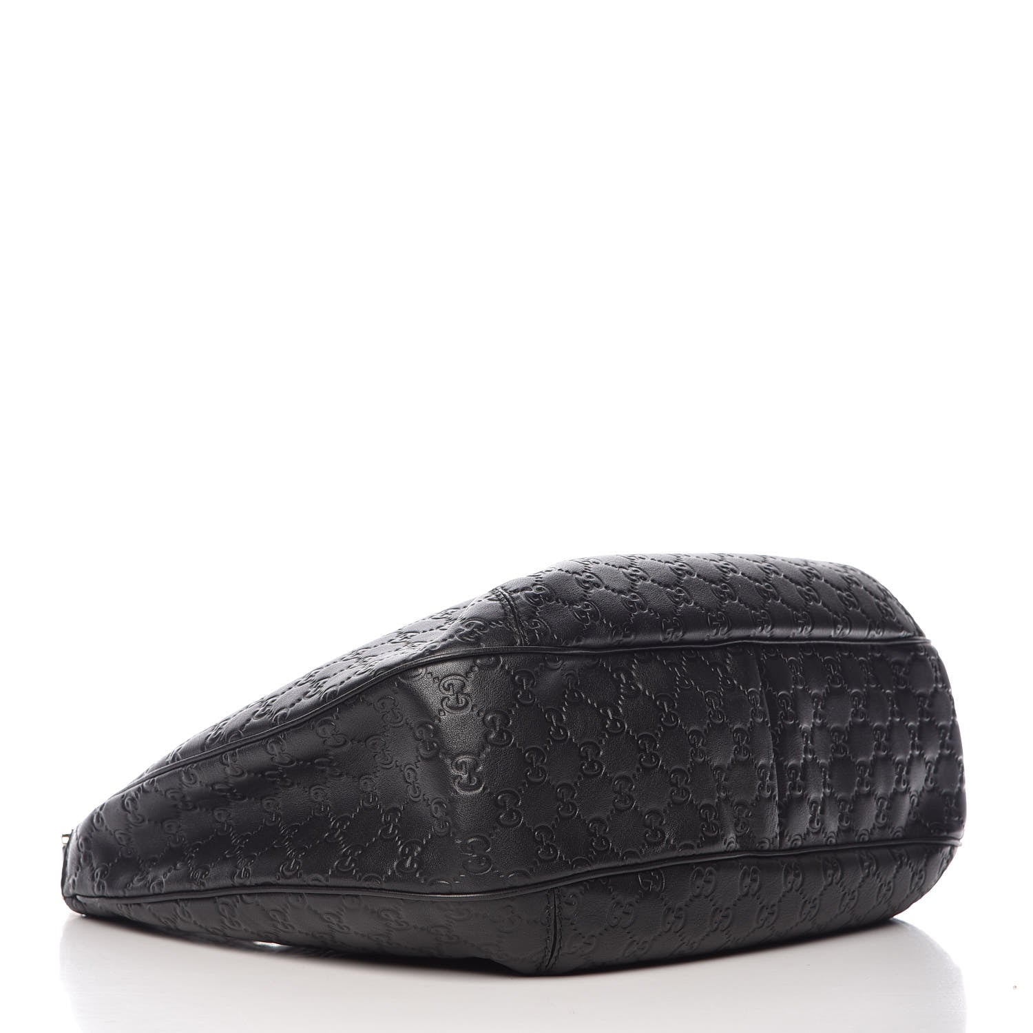 Gucci Guccissima Large New Ladies Web Hobo Black 4 of 9
