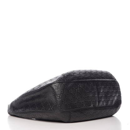 Gucci Guccissima Large New Ladies Web Hobo Black 4 of 9
