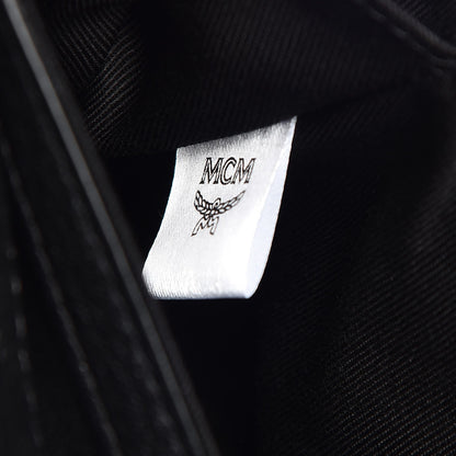 MCM Calfskin Ottomar Monogram Duke Backpack Black 11 of 12