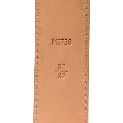 Louis Vuitton Damier Azur 30mm Tresor Belt 80 32 5 of 9