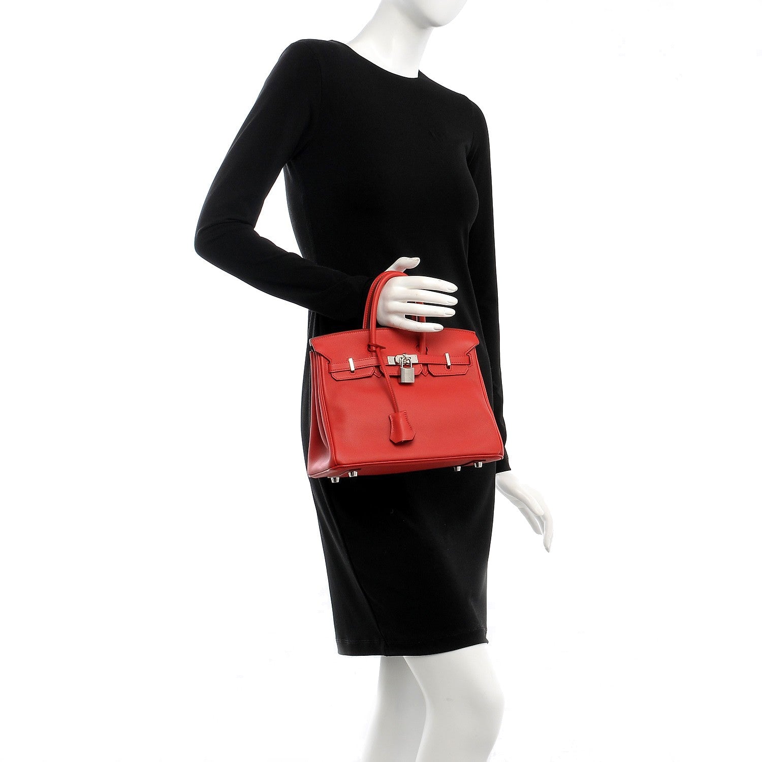 Hermes Swift Birkin 25 Vermillion 2 of 34