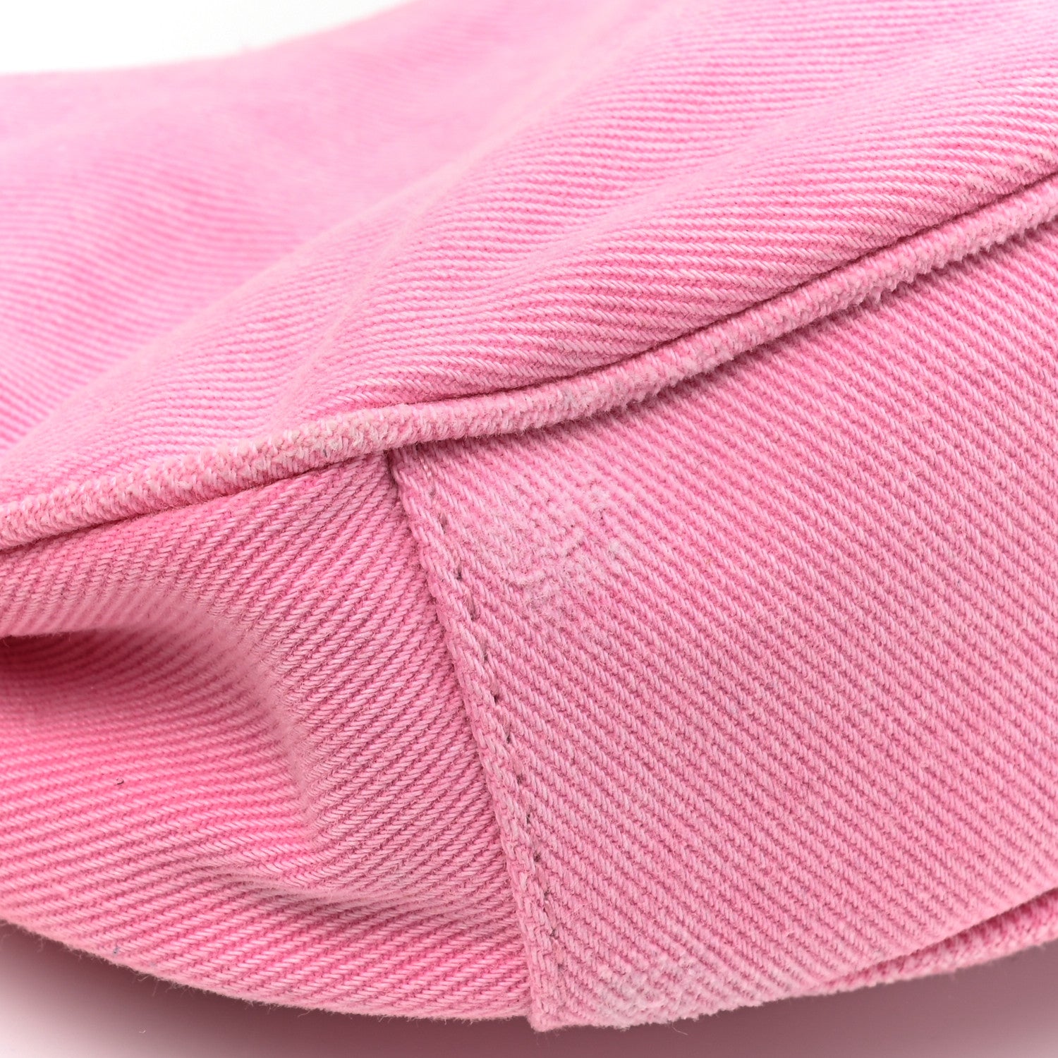 Balenciaga Washed Frayed Denim Crystal Le Cagole Shoulder Bag XS Denim Pink 12 of 14