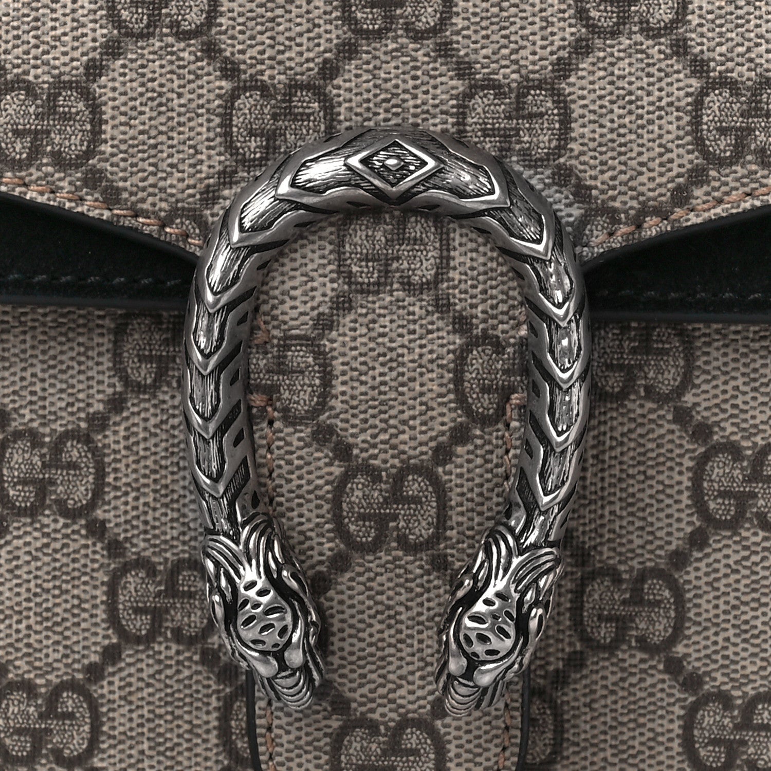 Gucci GG Supreme Monogram Mini Dionysus Shoulder Bag Black 8 of 11