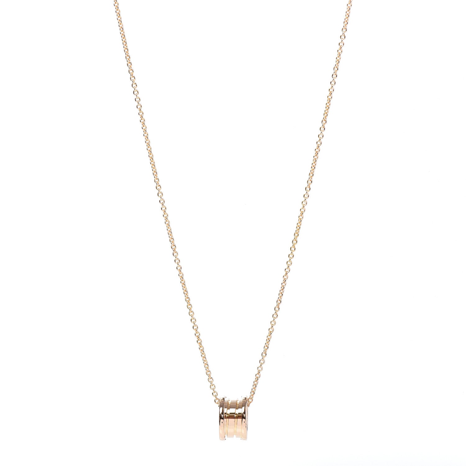 Bulgari 18K Rose Gold B.Zero1 Pendant Necklace 1 of 6