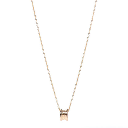 Bulgari 18K Rose Gold B.Zero1 Pendant Necklace 1 of 6
