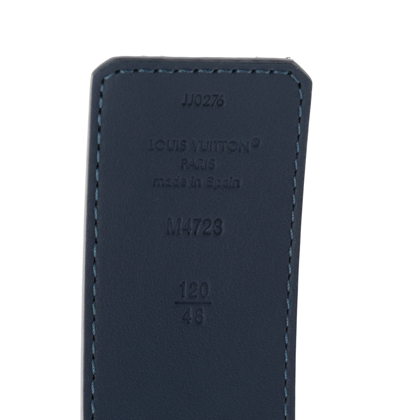 Monogram Pigment LV Initiales 40mm Reversible Belt 120 48 Belt Blue