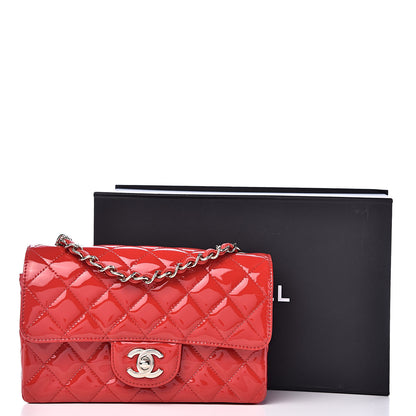 Chanel Patent Calfskin Quilted Mini Rectangular Flap Red 11 of 11