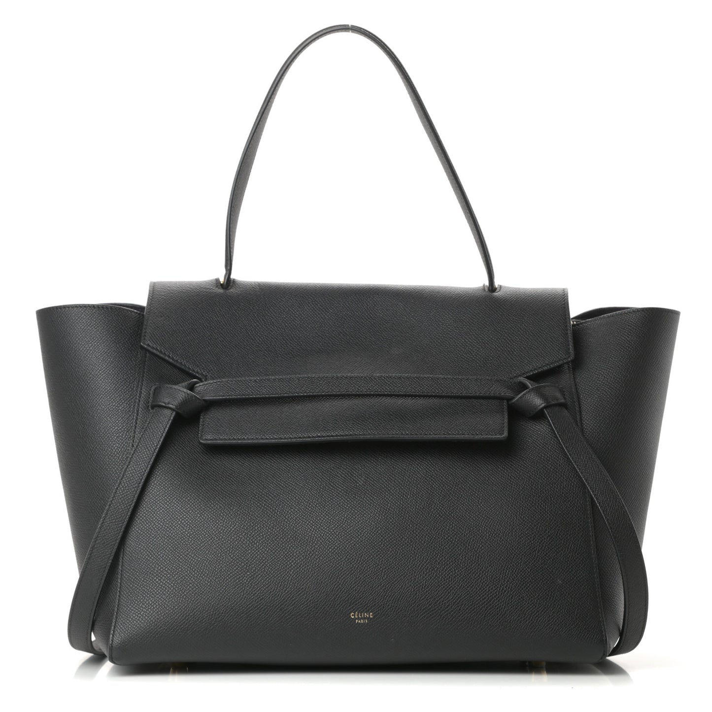 Grained Calfskin Small Belt Bag Black