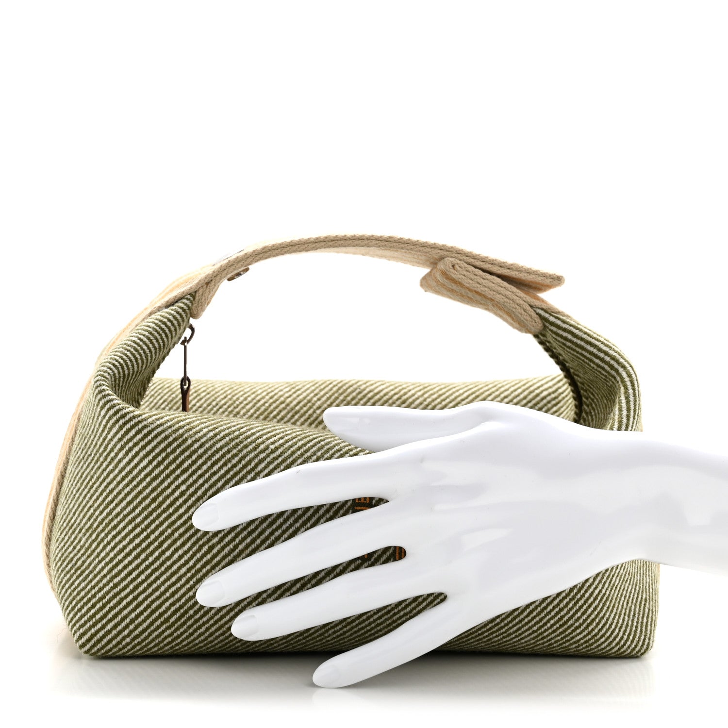 Hermes Wool Small Bride-A-Brac H Natte Pouch Vert Foret 2 of 8