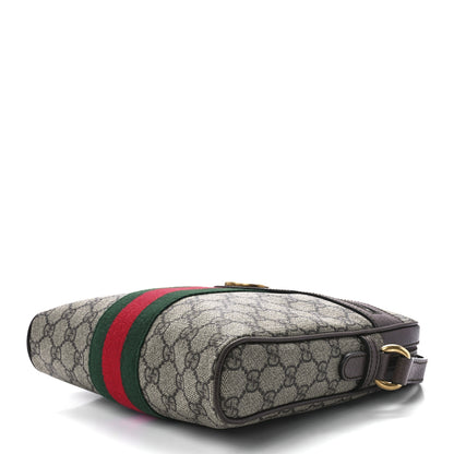 Gucci GG Supreme Monogram Web Small Ophidia Messenger Bag Brown 10 of 12