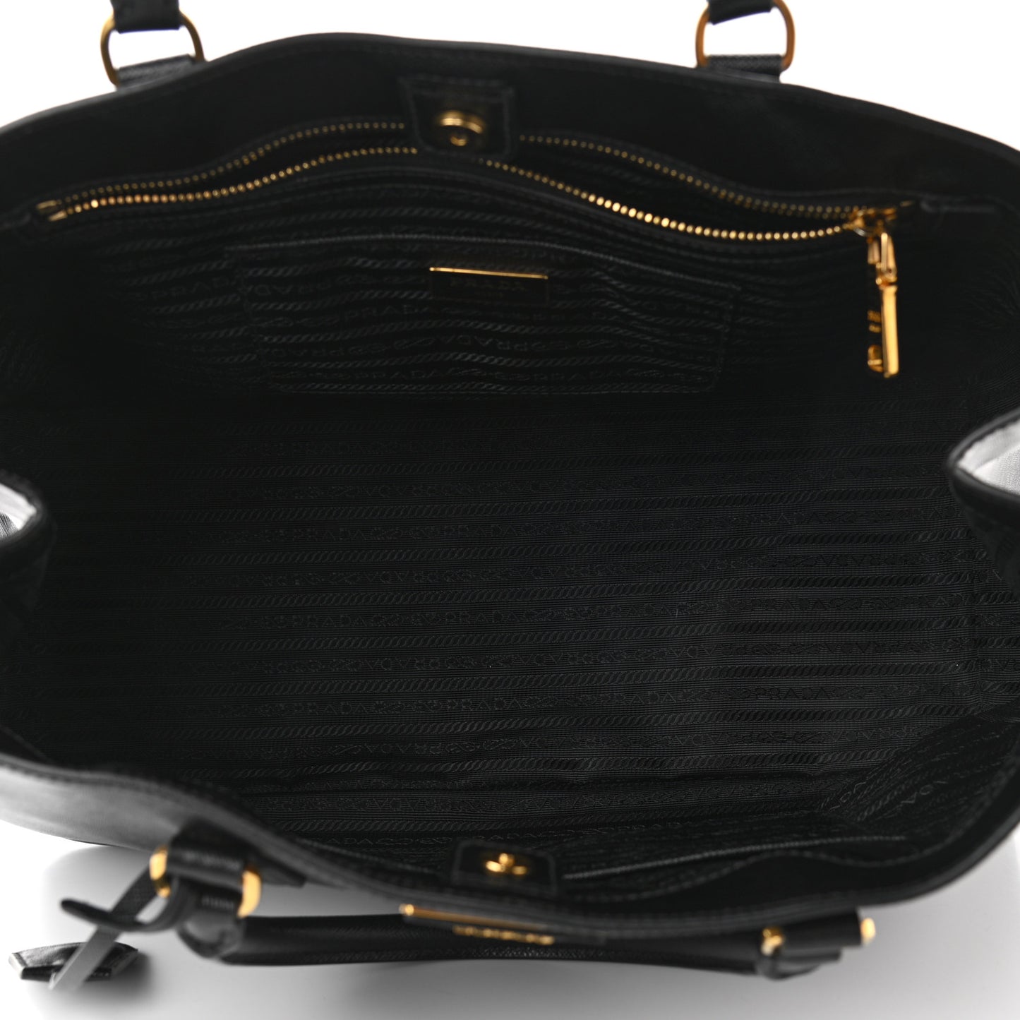 Saffiano Lux Large Tote Black