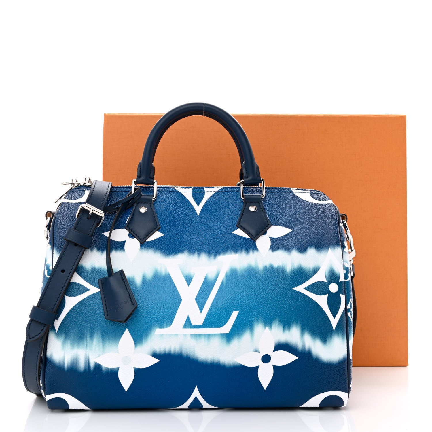 Louis Vuitton Monogram Escale Speedy Bandouliere 30 Blue 11 of 11