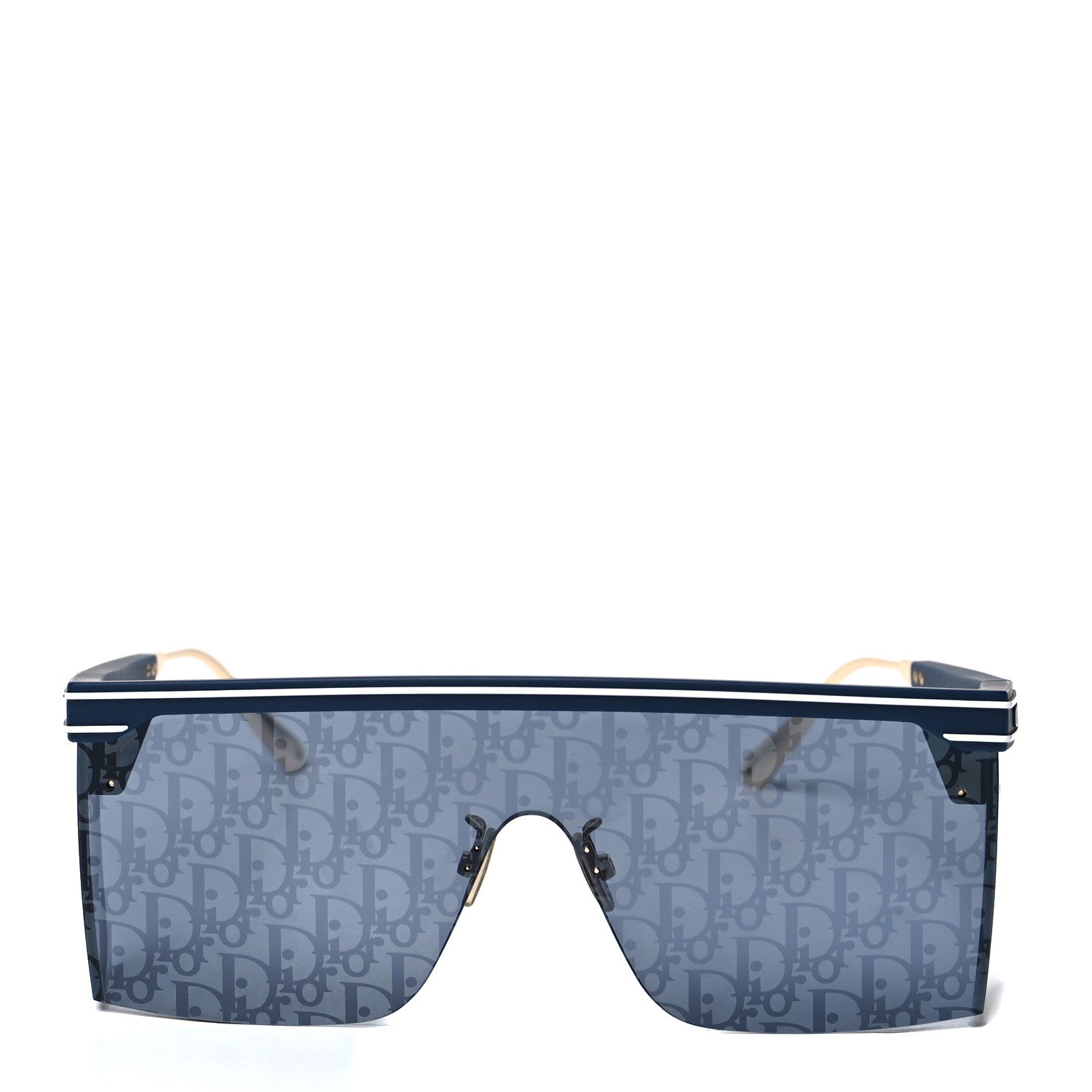Christian Dior Oblique Diorclub M1U Mask Sunglasses Blue 2 of 8