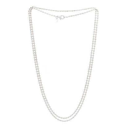 Tiffany Sterling Silver Bead Chain Necklace 34" 2 of 3