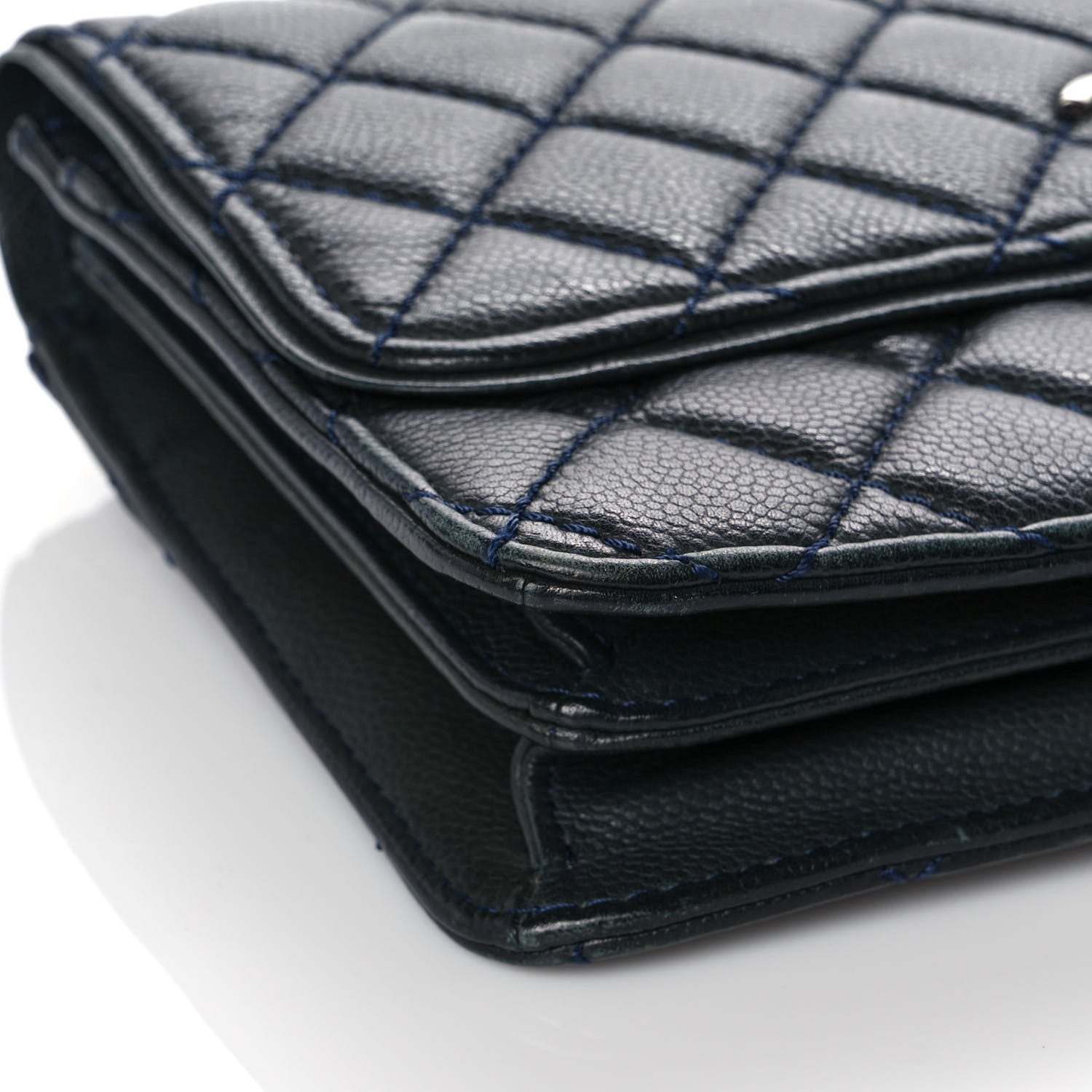 Chanel Caviar Quilted Flap With Chain Blue 6 of 11