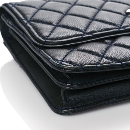 Chanel Caviar Quilted Flap With Chain Blue 6 of 11