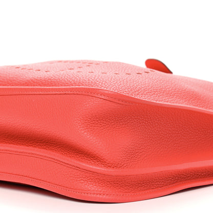 Hermes Taurillon Clemence Evelyne III GM Rose Jaipur 8 of 8