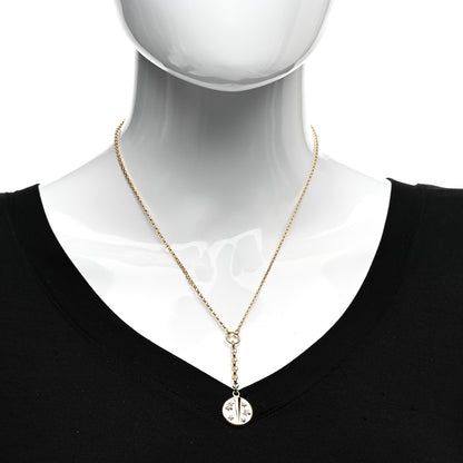 Foundrae 18K Yellow Gold Diamond Small Resilience Medallion Mixed Belcher Extension Chain Necklace 2 of 4