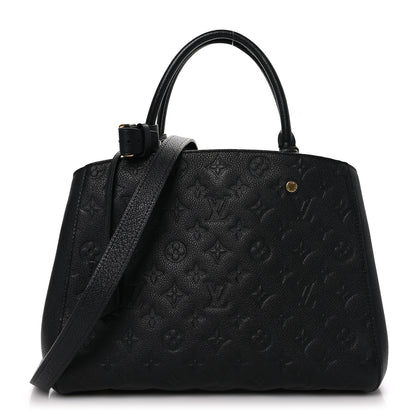 Louis Vuitton LOUIS VUITTON Empreinte Montaigne MM Black 1 of 10