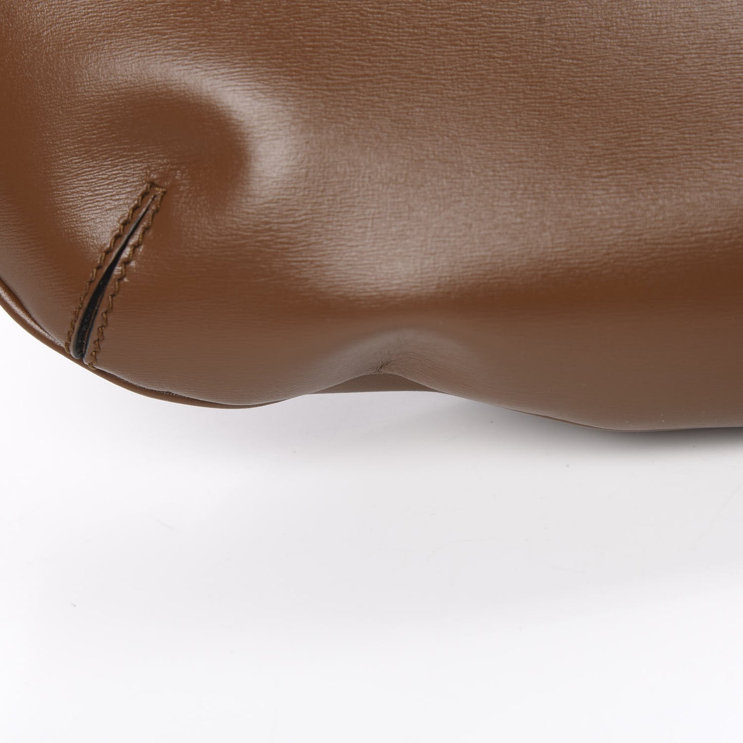 Boarded Plutone Calfskin Medium Arli Shoulder Bag Nocciola