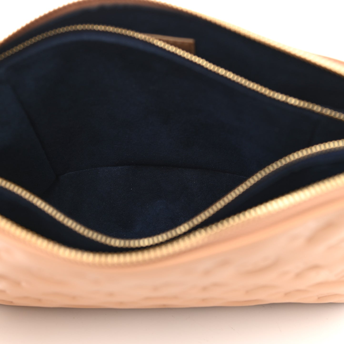Lambskin Embossed Monogram Coussin PM Camel