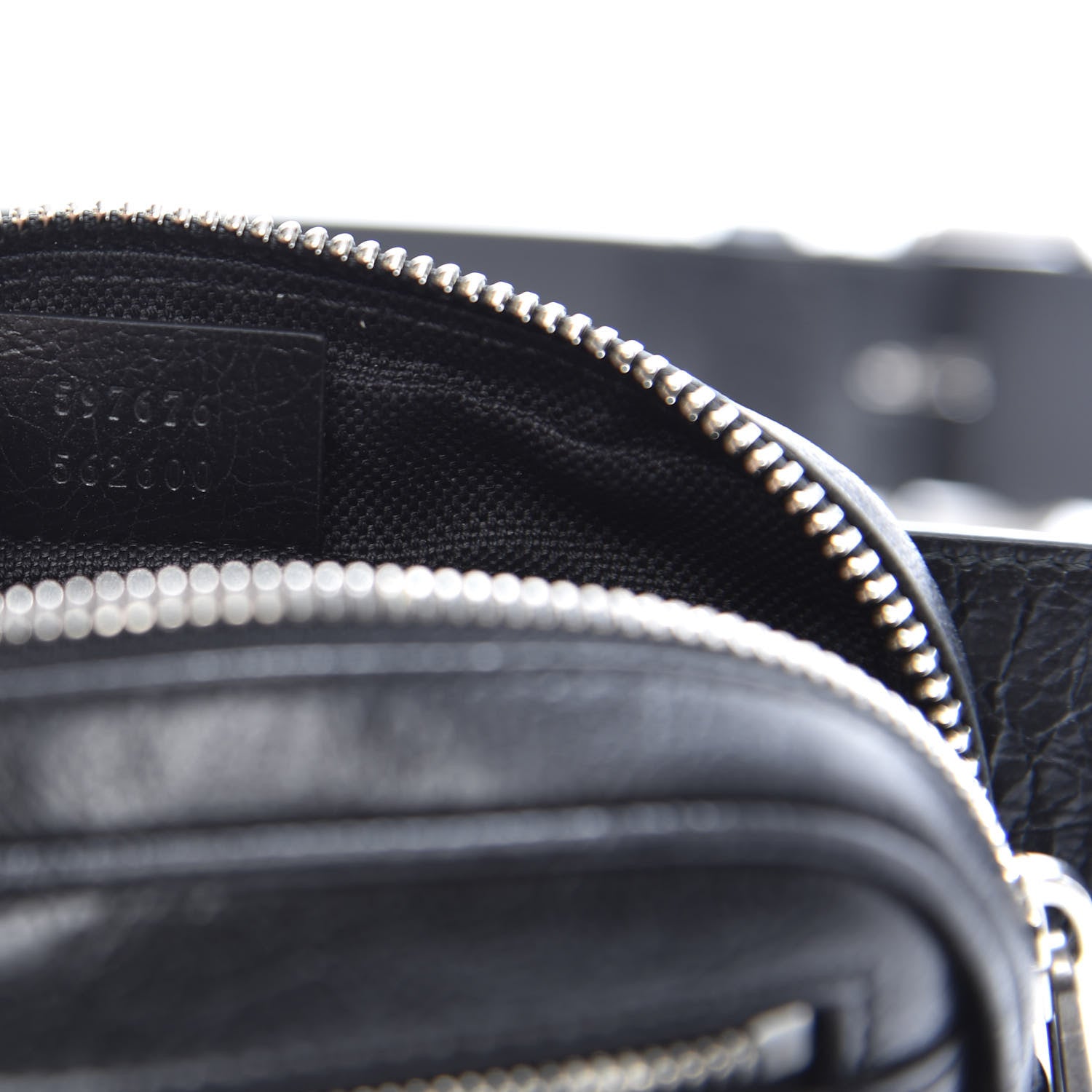 Gucci Fluffy Calfskin Mini Morpheus Belt Bag 70 28 Black 9 of 11