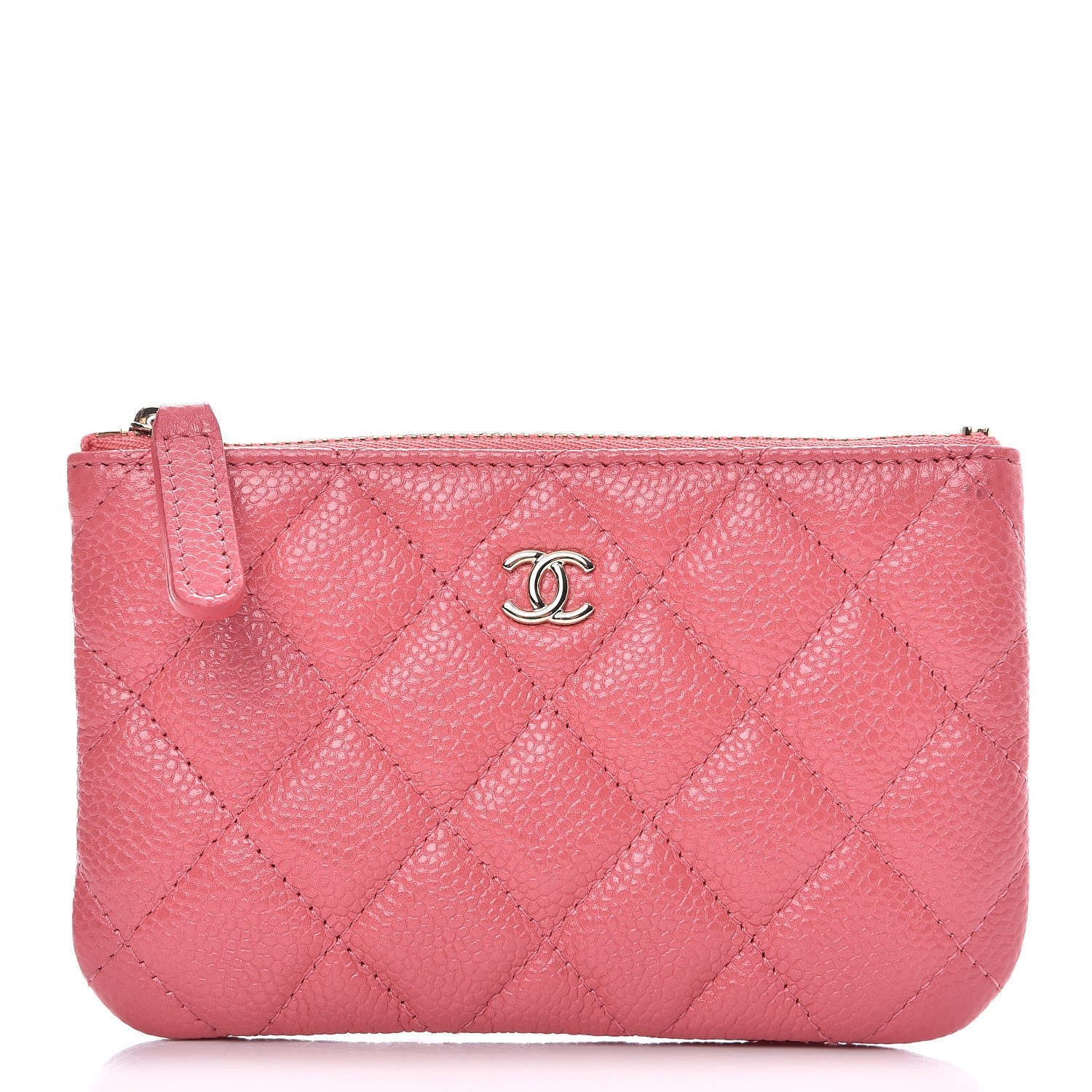 Chanel Caviar Quilted Small Cosmetic Case Pink 1 of 9