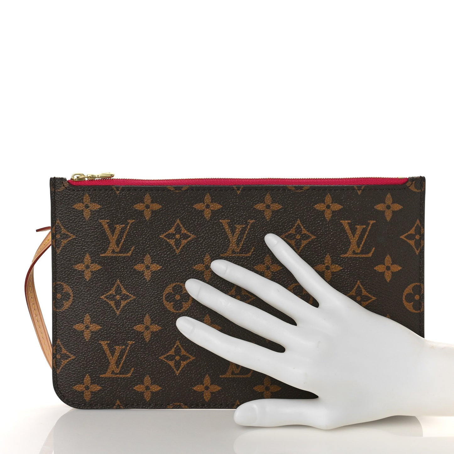 Monogram Neverfull MM GM Pochette Fuchsia