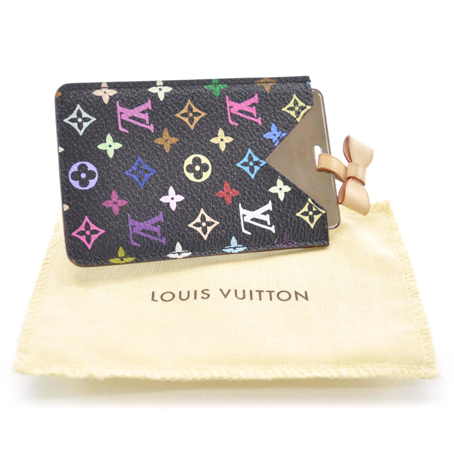 Louis Vuitton Monogram Multicolor Mirror and Case Pouch Black 3 of 6