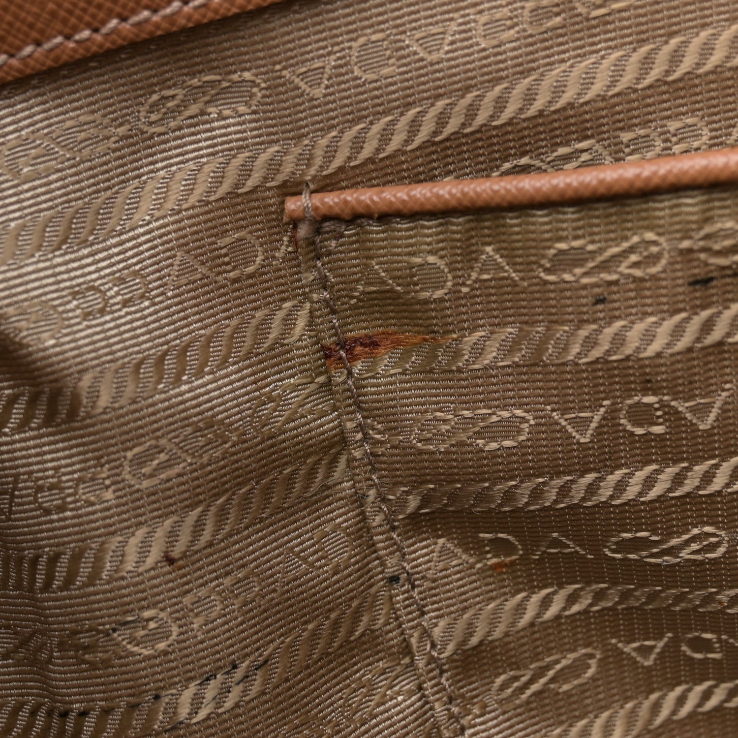 Prada Saffiano Extra Large Galleria Double Zip Tote Caramel 11 of 15