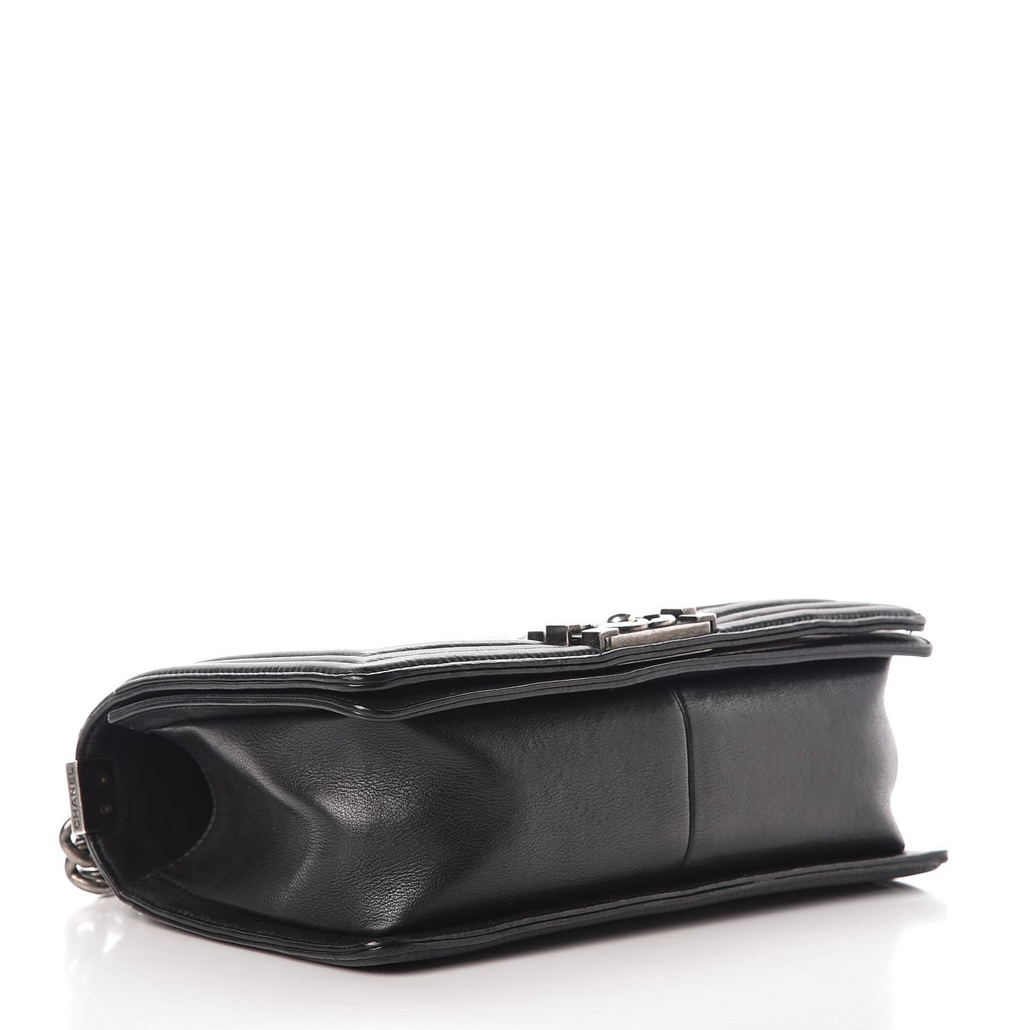 Calfskin Quilted Medium Boy Flap Black