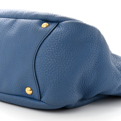 Prada Vitello Daino Double Pocket Hobo Cobalto 11 of 16