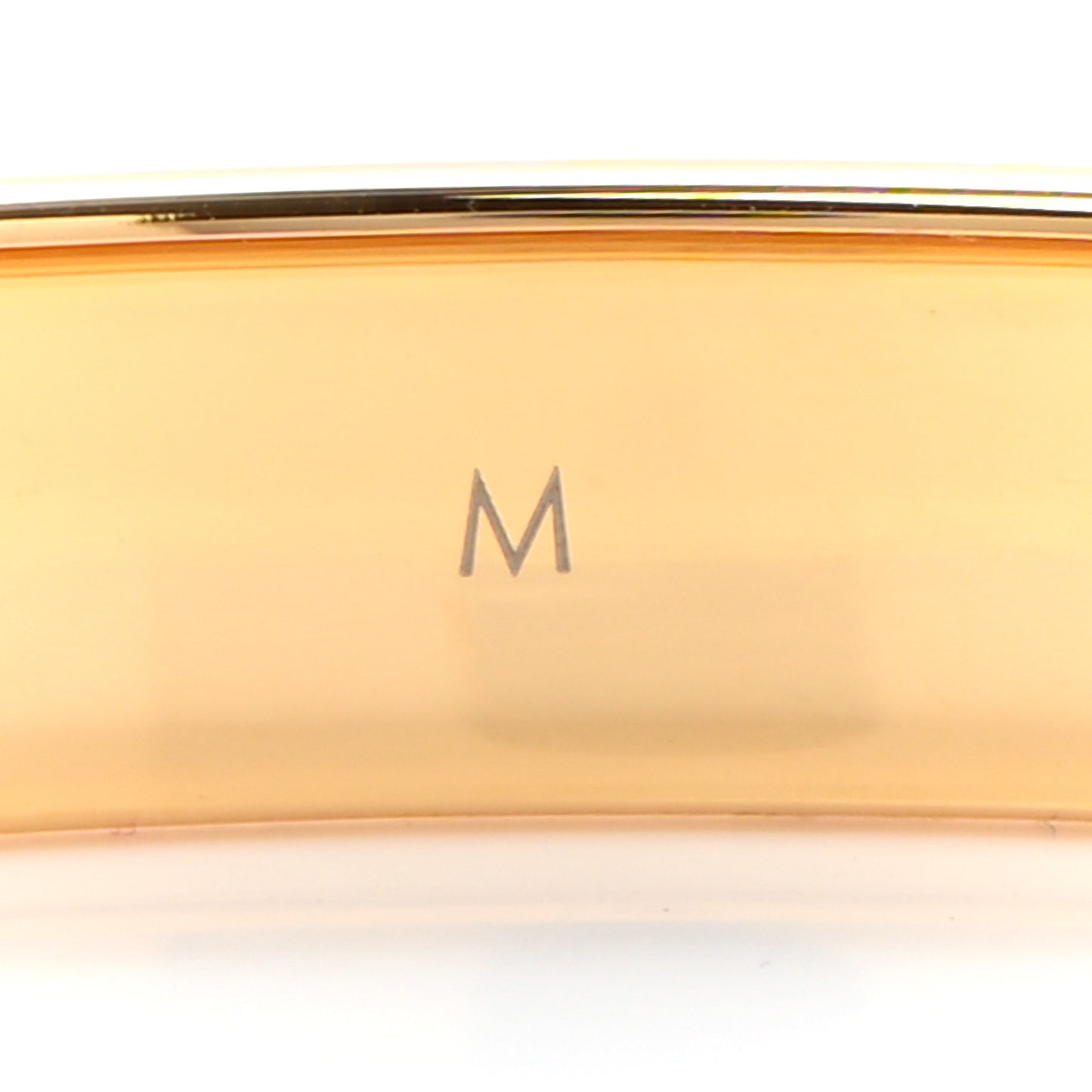 Brass Crystal Monogram Nanogram Strass Cuff M Gold