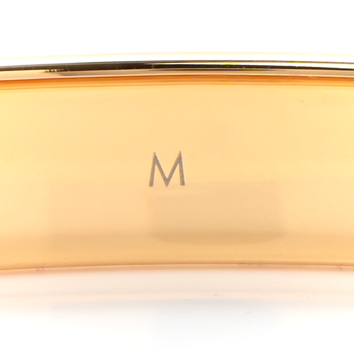 Louis Vuitton Brass Crystal Monogram Nanogram Strass Cuff M Gold 4 of 6