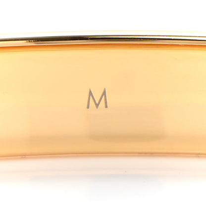 Louis Vuitton Brass Crystal Monogram Nanogram Strass Cuff M Gold 4 of 6
