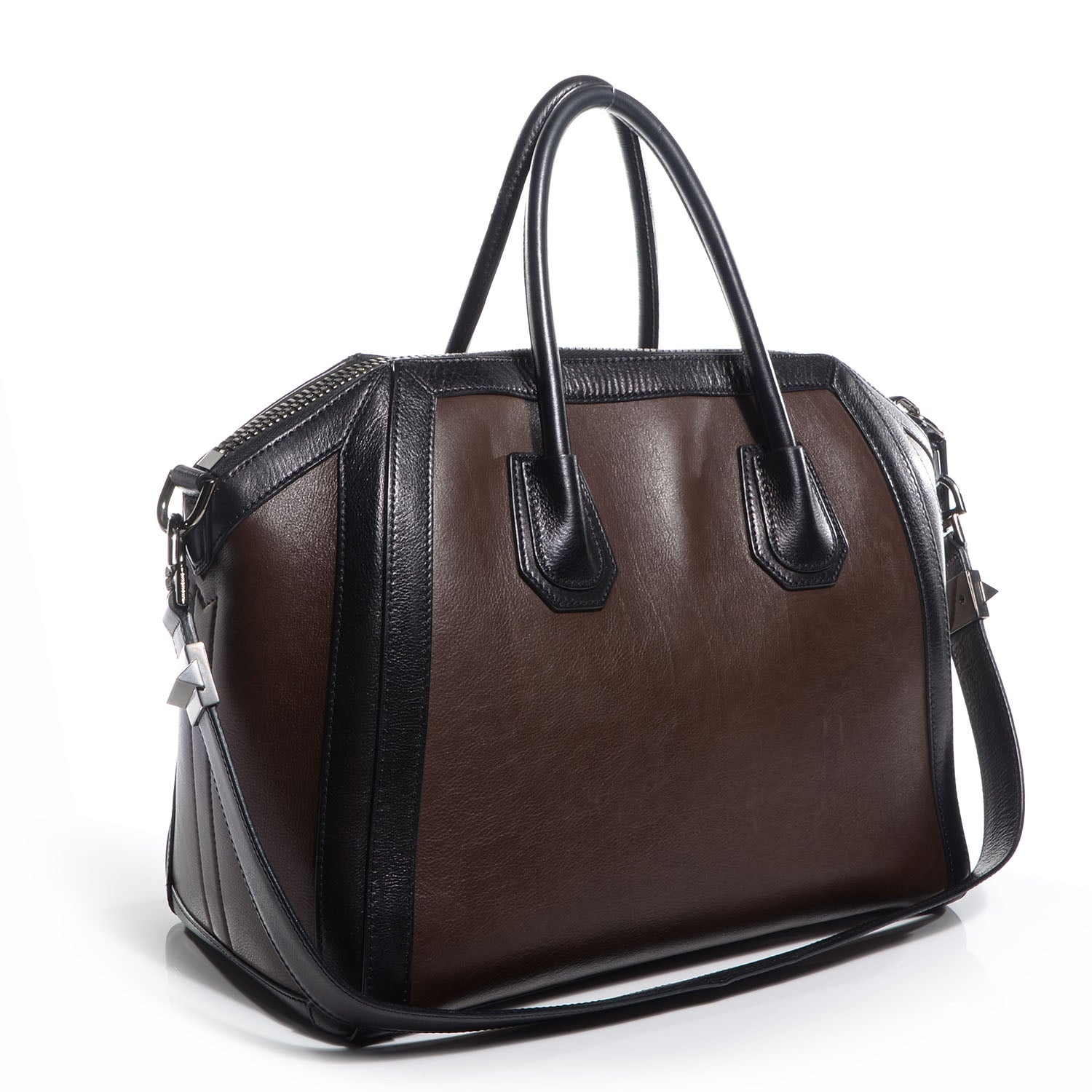 Givenchy Calfskin Medium Bi-Color Antigona Brown Black 3 of 10