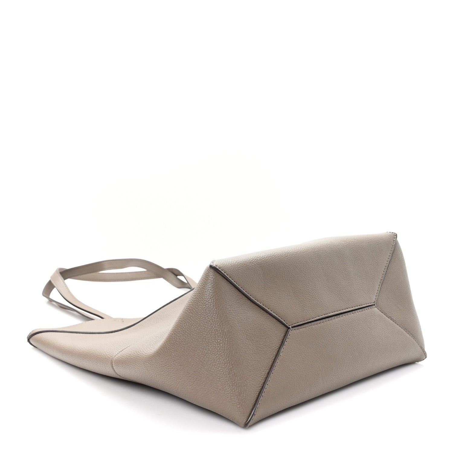 Loewe Shiny Calfskin Medium Puzzle Fold Tote Sand 4 of 9