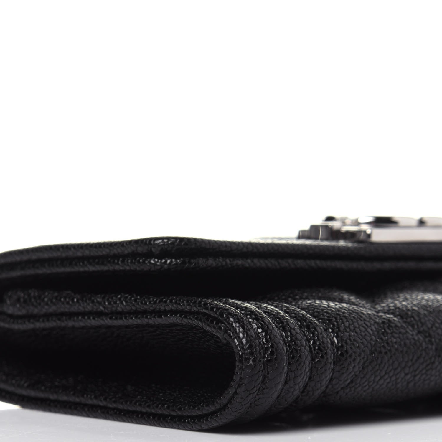 Chanel Caviar Quilted Boy Flap Card Holder Black 9 of 12