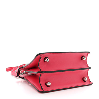 Fendi Shiny Nappa Petite Peekaboo I SEE U Satchel Lampone 4 of 12