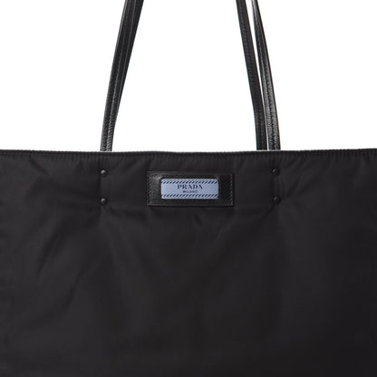 Prada Tessuto Nylon Etiquette Studded Tote Black Astrale 10 of 10