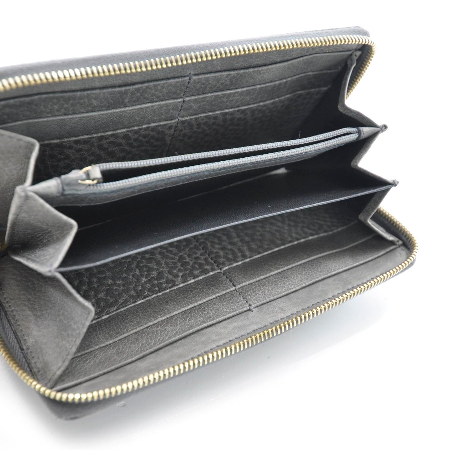 Guccissima Zip Around Wallet Gray